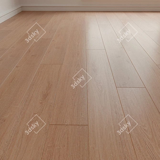  Oak Caliente Laminate Parquet 3D model image 1