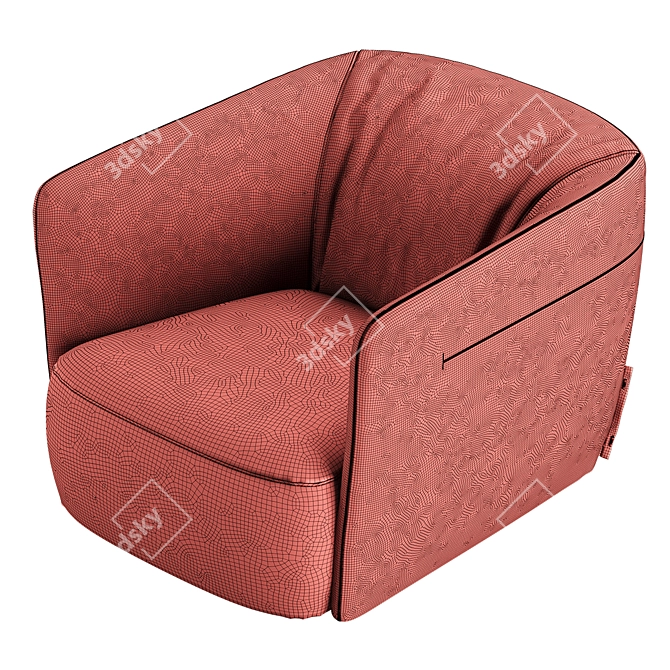 Poliform Santa Monica: Elegant Armchair for Modern Living 3D model image 5