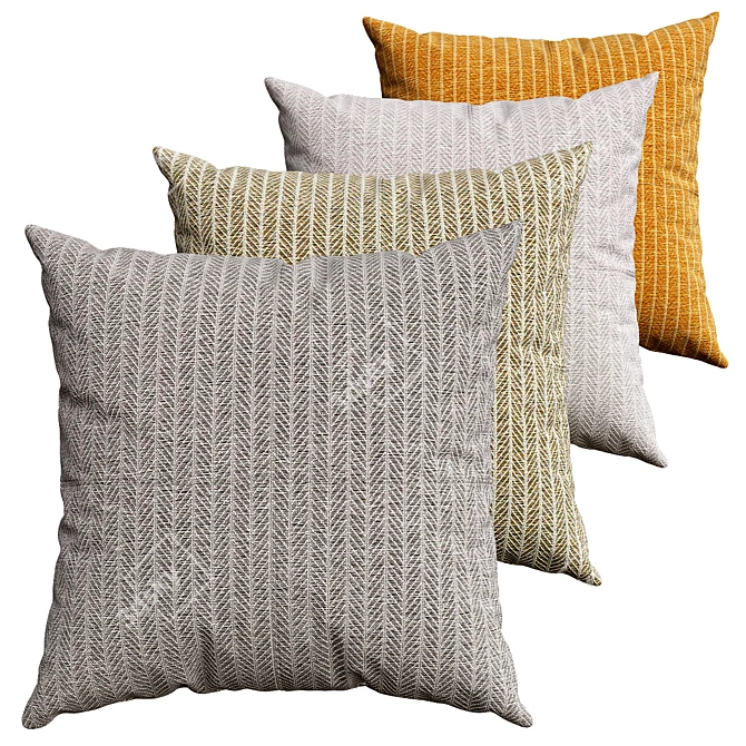 Cozy Comfort Pillow Collection 3D model image 1