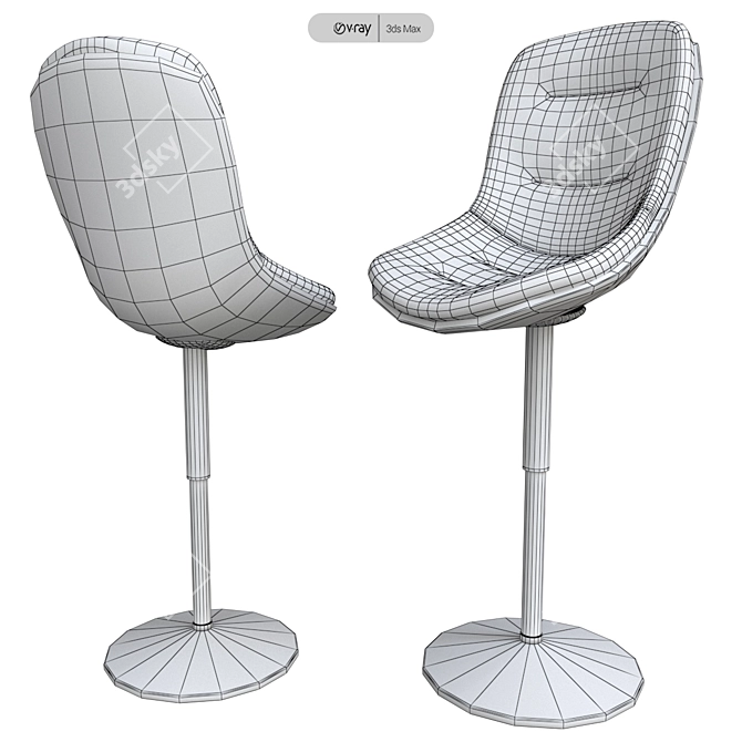 MDF Italia Flow Chair - Elegant and Contemporary Furniture Solution 3D model image 3