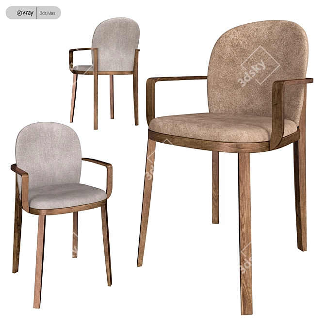 Elegant PIANCA Orchestra Chairs 3D model image 2