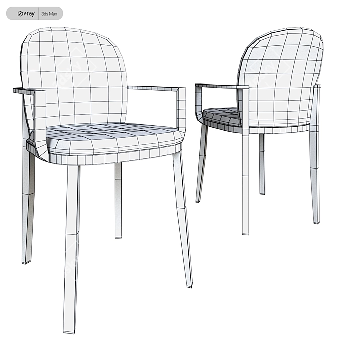 Elegant PIANCA Orchestra Chairs 3D model image 3