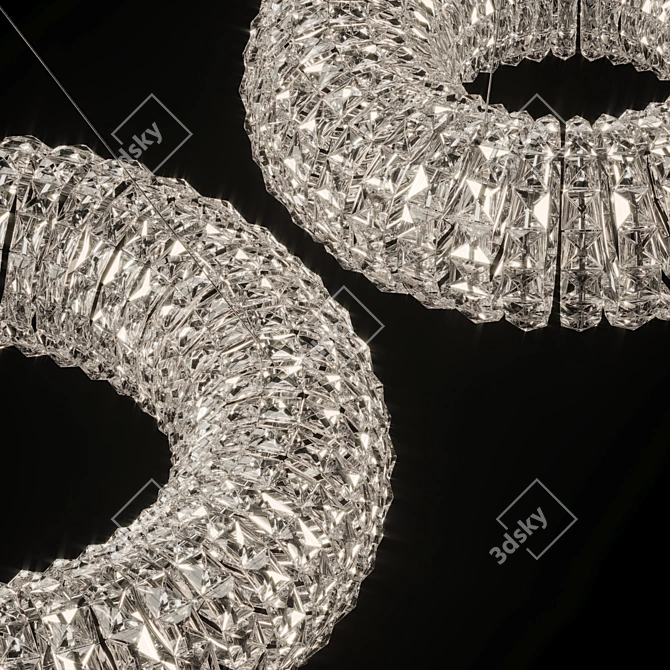 Crystal Chandelier LERD - Elegant Lighting Solution 3D model image 1