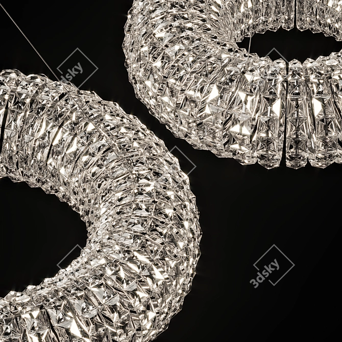 Crystal Chandelier LERD - Elegant Lighting Solution 3D model image 4