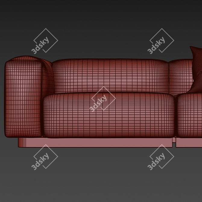 Vitra Soft Modular: Versatile 2-Seat Sofa 3D model image 2