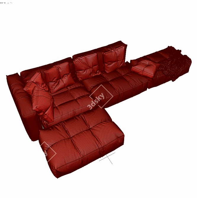 Modular PIXEL Sectional Sofa 3D model image 6