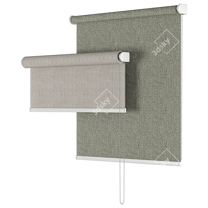 Limoges Blackout Roller Blind | Adjustable Length and Width 3D model image 2