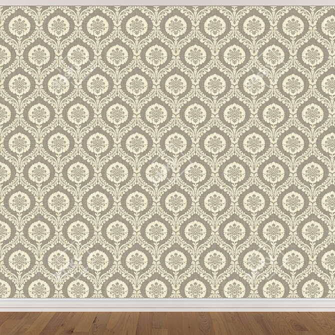 Seamless Wallpaper Set - 3 Colors 3D model image 2