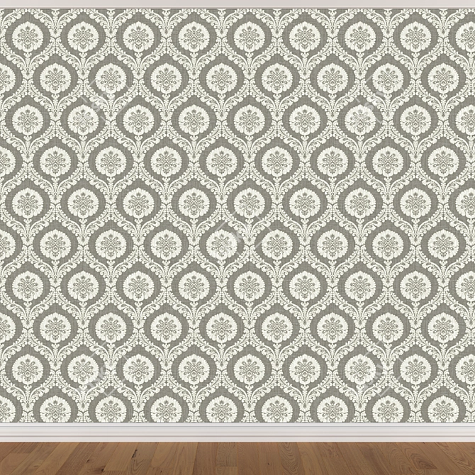Seamless Wallpaper Set - 3 Colors 3D model image 3