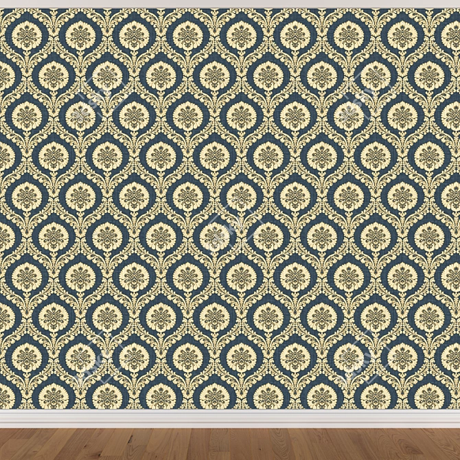 Seamless Wallpaper Set - 3 Colors 3D model image 4