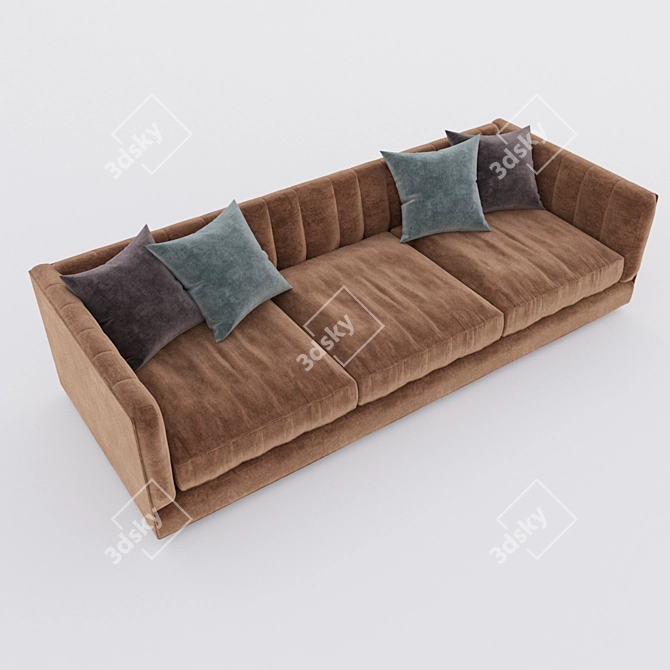 Modern 2-Seater Sofa 3D model image 3