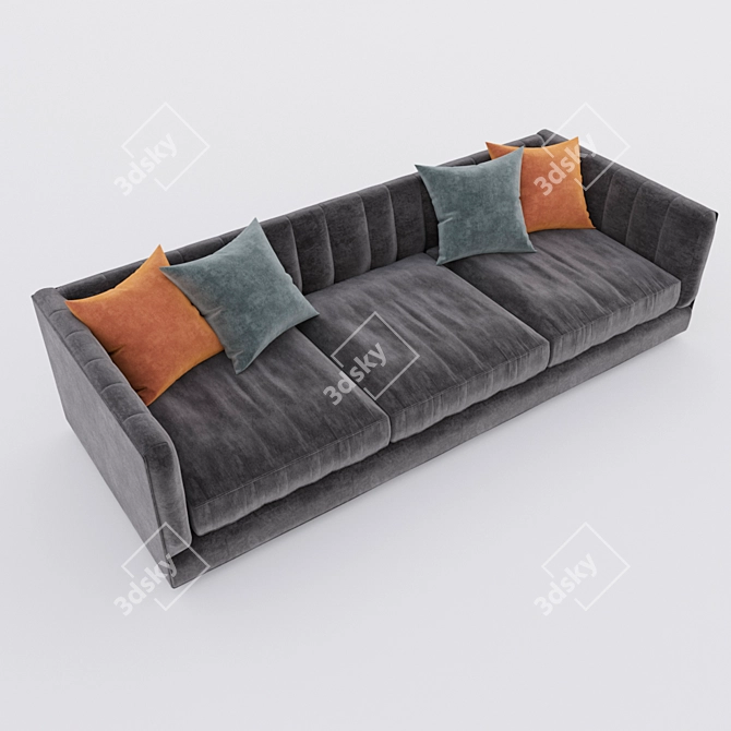 Modern 2-Seater Sofa 3D model image 4