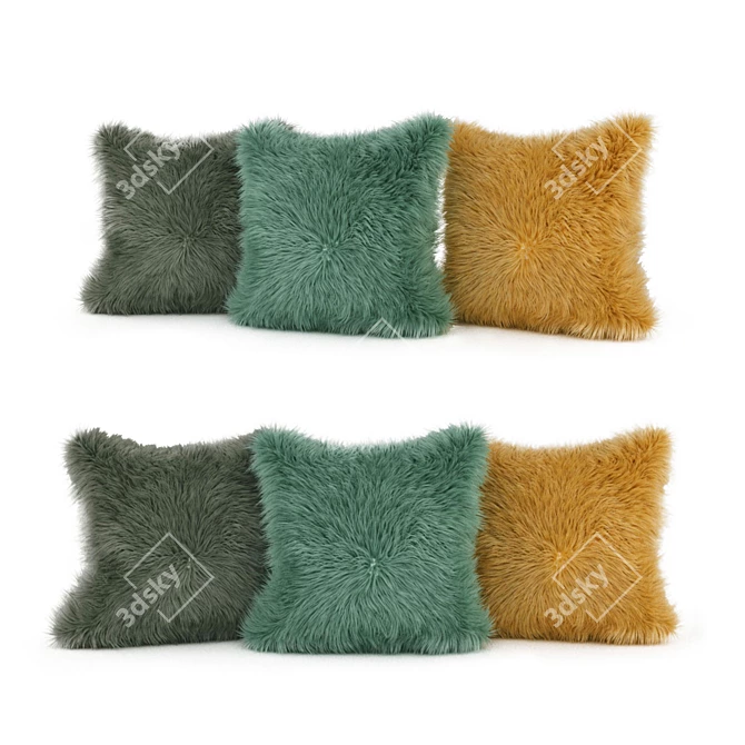 Luxury Comfort Pillows 3D model image 1