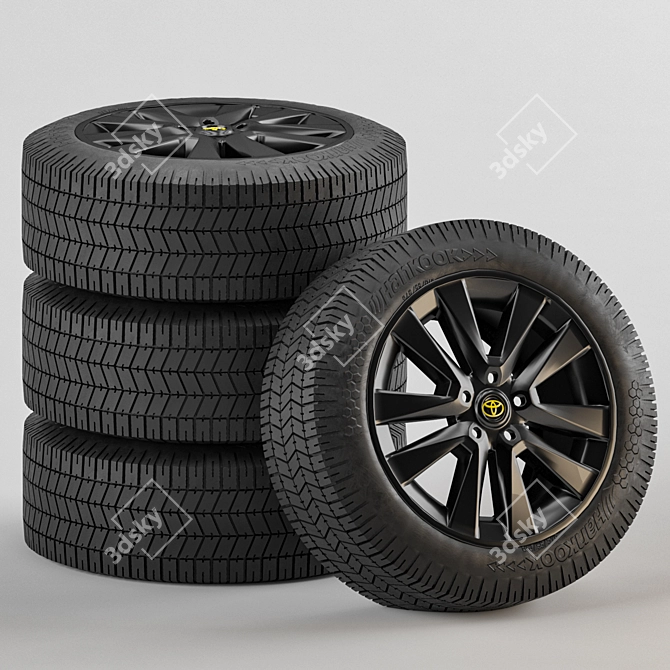 Rugged Land Cruiser Tires 3D model image 1