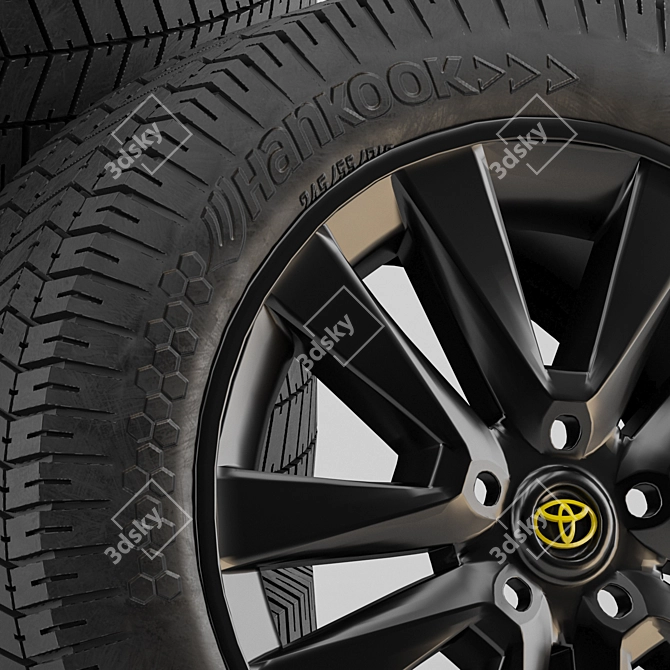 Rugged Land Cruiser Tires 3D model image 2