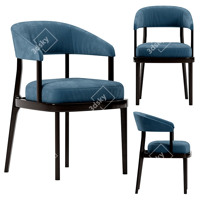 Elegant Eclipse Chair 3D model image 1