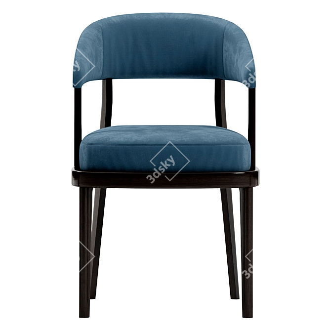 Elegant Eclipse Chair 3D model image 2