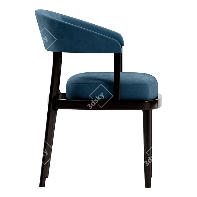 Elegant Eclipse Chair 3D model image 3