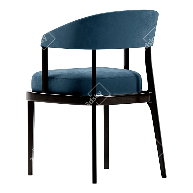 Elegant Eclipse Chair 3D model image 4