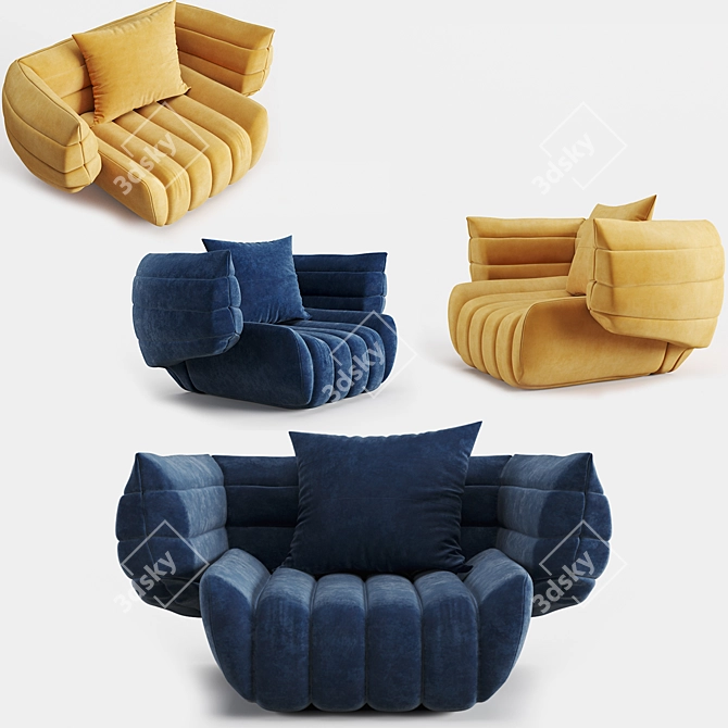 Sensory Comfort Chair 3D model image 1