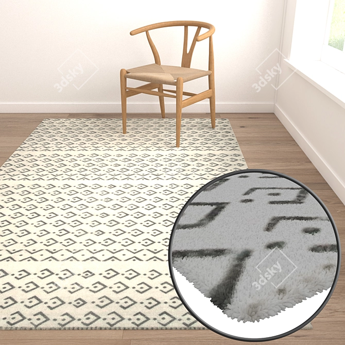 Luxury Carpet Set: High-Quality Textures for Stunning Visuals 3D model image 3