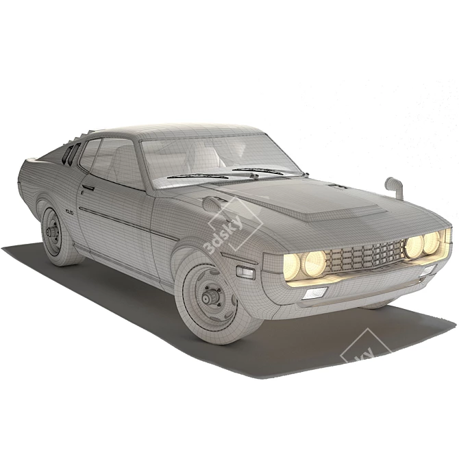 Sleek Toyota Celica Liftback VRAY 3D model image 5