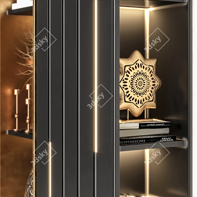 Elegant Wardrobe 3D Model 3D model image 3