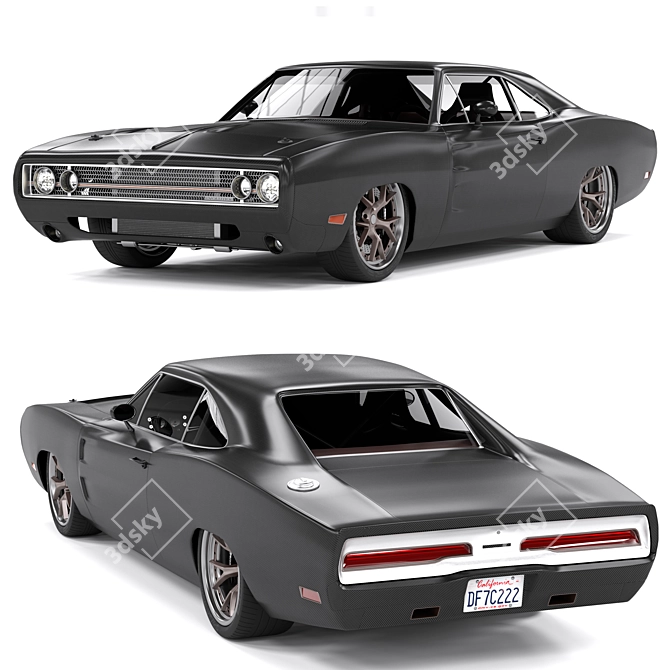 Legendary Dodge Charger: Classic Elegance 3D model image 1