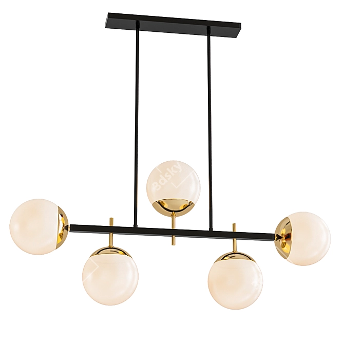 Elegant Alluria Pendant for Modern Kitchens 3D model image 1