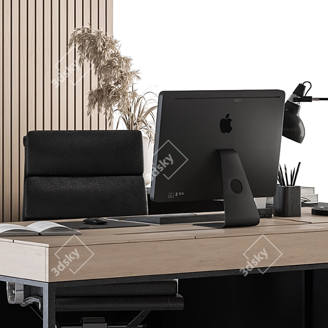 Executive Office Set 11 | Stylish & Functional 3D model image 2