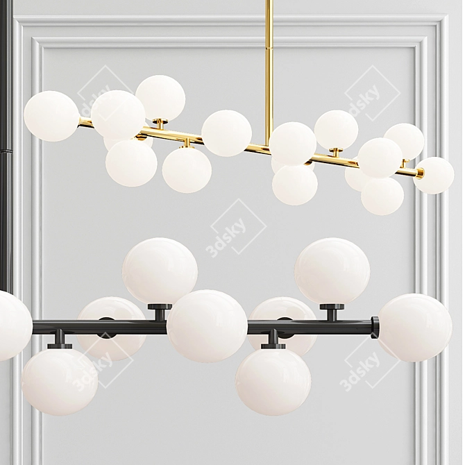 Bubble Stik Milk Bubble Chandeliers - Modern Elegance! 3D model image 3