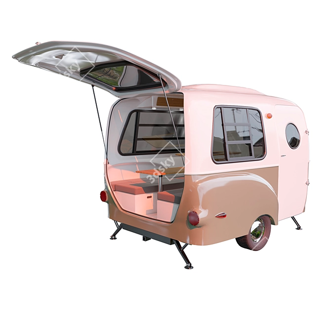 Modular Travel Trailer with TurboSmooth 3D model image 1