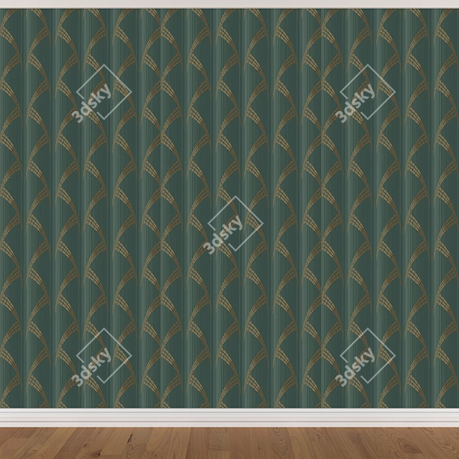 Seamless Wallpaper Set with 3 Colors 3D model image 3