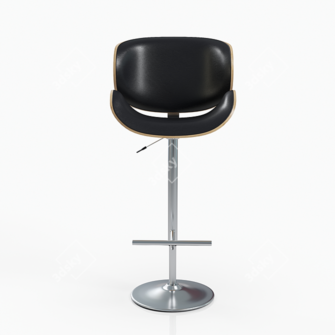 Flex Bar Stool: Stylish and Durable 3D model image 3