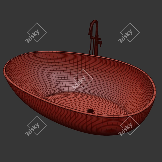 ElegantXL Freestanding Bath - 180-189cm 3D model image 4