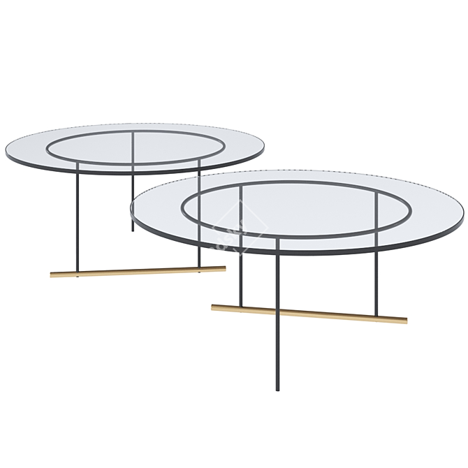 Sleek Icon Coffee Table 3D model image 3