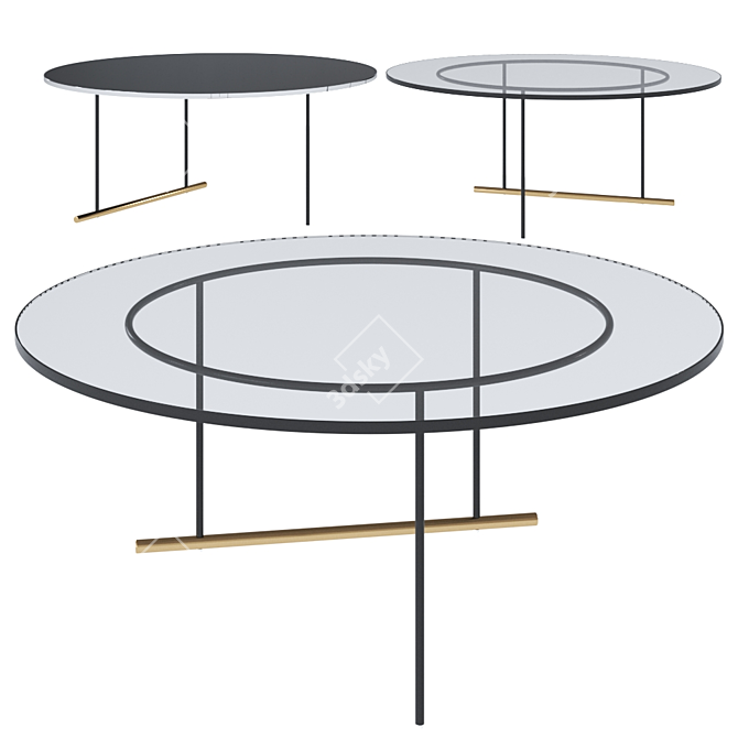 Sleek Icon Coffee Table 3D model image 4