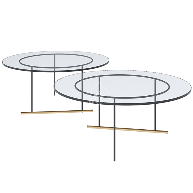 Sleek Icon Coffee Table 3D model image 5