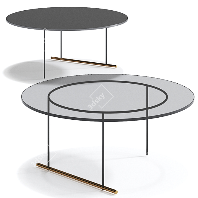 Sleek Icon Coffee Table 3D model image 6