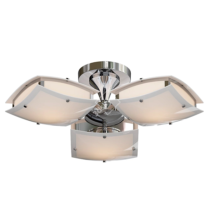 Elegant Citilux Bergen Chandelier 3D model image 1