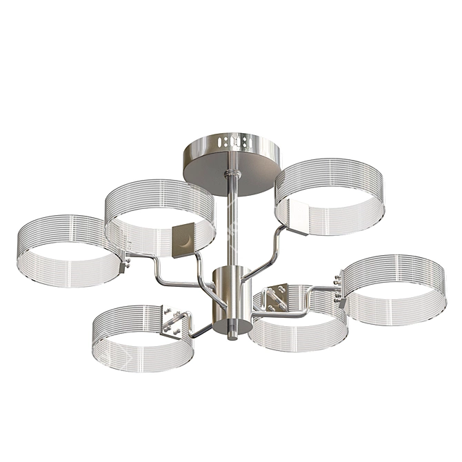 Elegant LED Ceiling Chandelier 3D model image 1