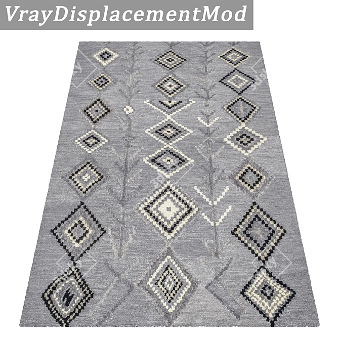 Luxury Texture Carpets Set 3D model image 3