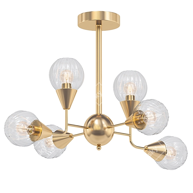 Ravishing Rivoli Adora Chandelier 3D model image 1