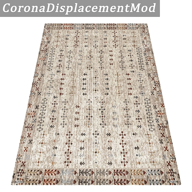 Luxury Rug Set with High-Quality Textures 3D model image 4