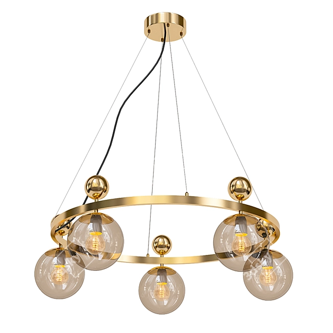 Evoluce Pechio Pendant Light 3D model image 1