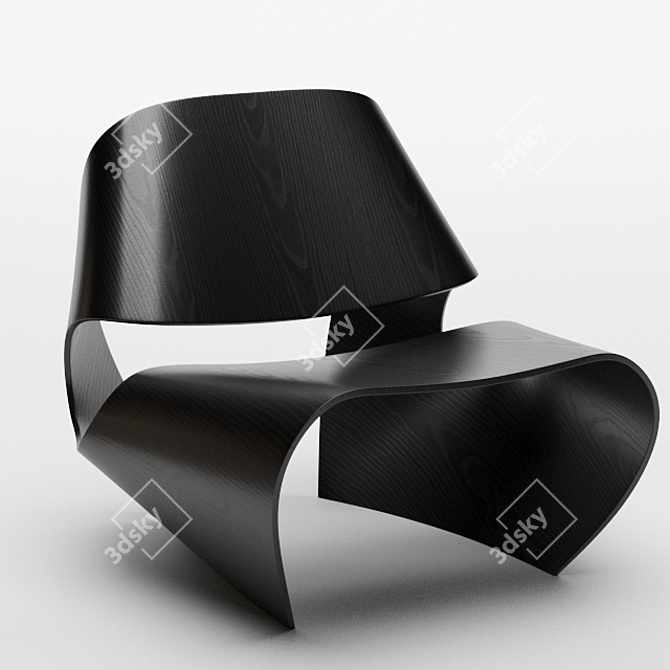 Cowrie Shell Inspired Chair: Unique Design by Brodie Neill 3D model image 1