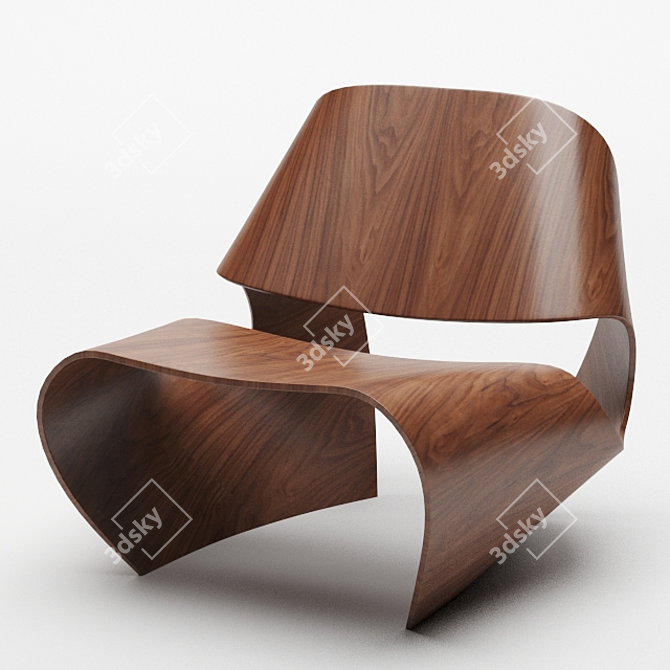 Cowrie Shell Inspired Chair: Unique Design by Brodie Neill 3D model image 3