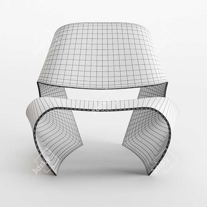 Cowrie Shell Inspired Chair: Unique Design by Brodie Neill 3D model image 4