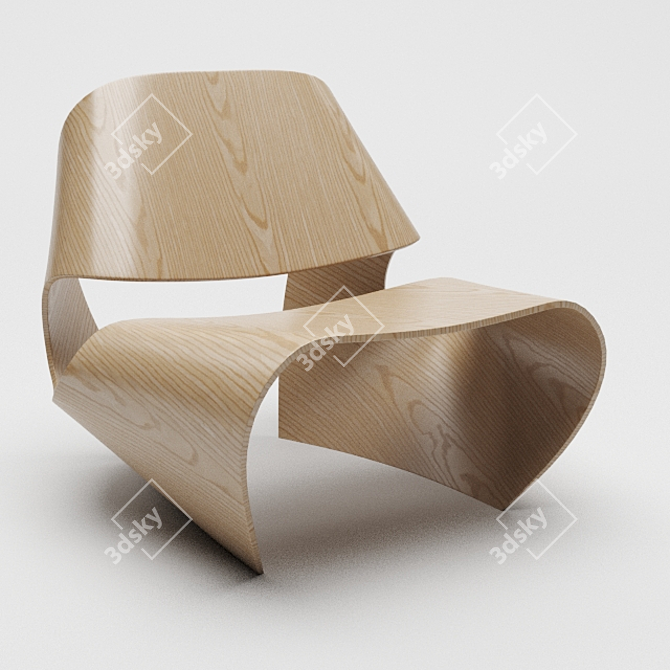 Cowrie Shell Inspired Chair: Unique Design by Brodie Neill 3D model image 5