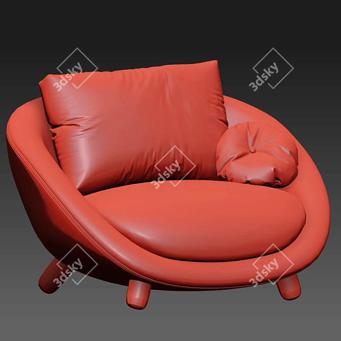 Bart Love Moooi Sofa | Modern Elegance for Comfort 3D model image 4
